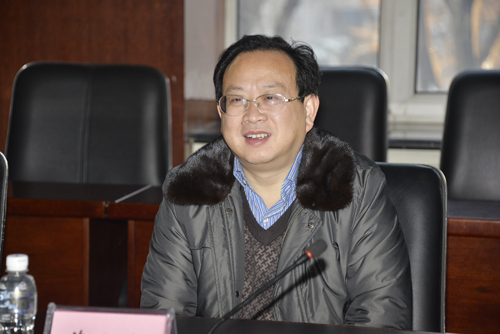 葛金文副校长介绍本次调研的目的和主要内容