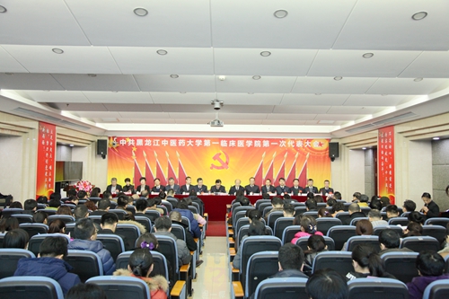11月25日,第一临床医学院第一次党代会在门诊楼会议室召开